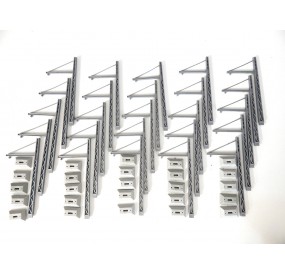 REF 17906 JOUEF LOT DE 25 POTEAUX SUPPORT DE CATENAIRE JOUEF HO SANS BOITE
