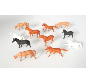 ANIMAUX LOT DE 11 CHEVAUX HO RESEAUX JOUEF