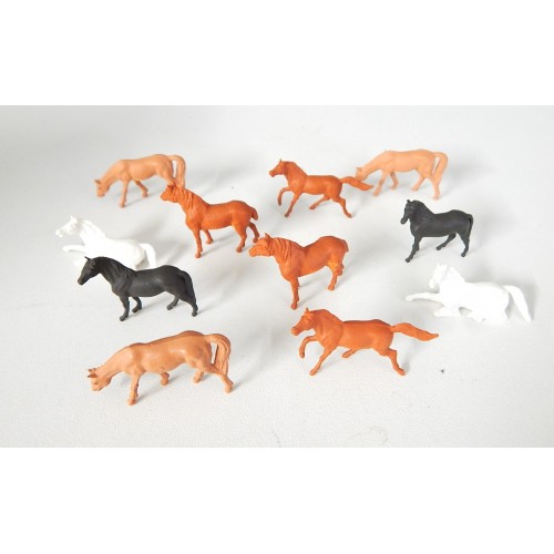 ANIMAUX LOT DE 11 CHEVAUX HO RESEAUX JOUEF