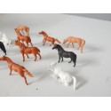 ANIMAUX LOT DE 11 CHEVAUX HO RESEAUX JOUEF