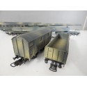149704 - LIMA RARE LOCOMOTIVE MILITAIRE + WAGON + CANON LEOPOLD HO SANS BOITE
