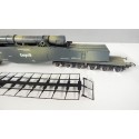 149704 - LIMA RARE LOCOMOTIVE MILITAIRE + WAGON + CANON LEOPOLD HO SANS BOITE