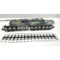 149704 - LIMA RARE LOCOMOTIVE MILITAIRE + WAGON + CANON LEOPOLD HO SANS BOITE