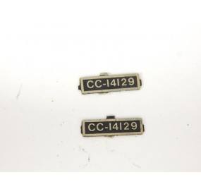 LIMA PLAQUE IMMATRICULATION SNCF CC 14129 LOCOMOTIVE CC 14000 HO