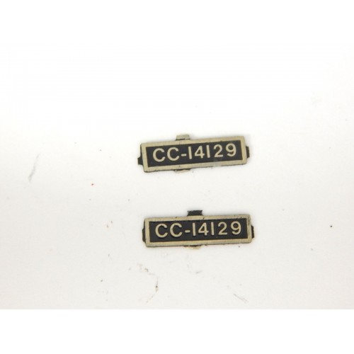 LIMA PLAQUE IMMATRICULATION SNCF CC 14129 LOCOMOTIVE CC 14000 HO