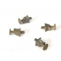 ref 16852 - 4 TAMPONS EN LAITON SANS MAQUE DESTINATION INCONNUE HO