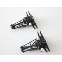 R 17980 DEUX PANTOGRAPHES UNIJAMBISTE TYPE SOMMERFELD + ISOLATEURS HO