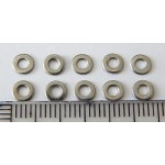 Ref 18000 - 10 RONDELLES EN METAL AXE 2 MM POUR LOCMOTIVE HO