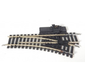 JOUEF AIGUILLAGE ANCIEN RAILS LAITON MANUEL A LEVIER DERIVE DROITE R 325 - HO