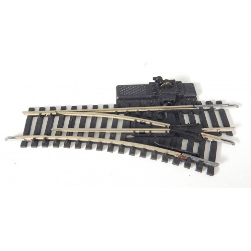JOUEF AIGUILLAGE ANCIEN RAILS LAITON MANUEL A LEVIER DERIVE DROITE R 325 - HO