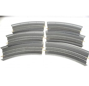 ref 18006 JOUEF LOT DE SIX ELEMENTS COURBES DE PONT JOUEF HO