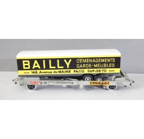 Ref 18007 JOUEF WAGON KANGOUROU REMORQUE CAMION BAILLY SANS BOITE HO