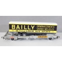 Ref 18007 JOUEF WAGON KANGOUROU REMORQUE CAMION BAILLY SANS BOITE HO