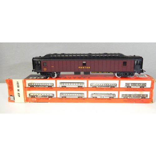 JOUEF FOURGON POSTALE BRUN TOIT NOIR BOITE CARTON REF 850 N°2