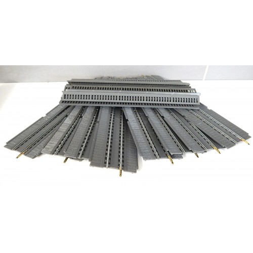 Ref 18014 JOUEF LOT DE 8 ELEMENTS DE PONT DROIT AVEC RAILS + RAMBARDE HO