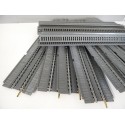 Ref 18014 JOUEF LOT DE 8 ELEMENTS DE PONT DROIT AVEC RAILS + RAMBARDE HO