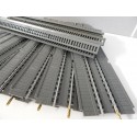 Ref 18014 JOUEF LOT DE 8 ELEMENTS DE PONT DROIT AVEC RAILS + RAMBARDE HO