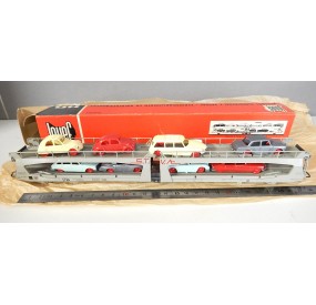 Ref 6570 JOUEF WAGON STVA LONG ARTICULER AVEC VOITURES JOUEF HO EN BOITE ROUGE