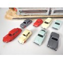 Ref 6570 JOUEF WAGON STVA LONG ARTICULER AVEC VOITURES JOUEF HO EN BOITE ROUGE
