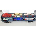 6540B JOUEF WAGON STVA GRIS + 6 VOITURES JOUEF HO EN BON ETAT HO EN BOITE ROUGE