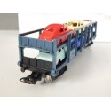 6540B JOUEF WAGON STVA GRIS + 6 VOITURES JOUEF HO EN BON ETAT HO EN BOITE ROUGE