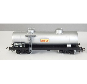JOUEF WAGON CITERNE SHELL GRIS ALU A BOGIES SANS BOITE HO