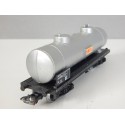 JOUEF WAGON CITERNE SHELL GRIS ALU A BOGIES SANS BOITE HO