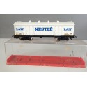 JOUEF WAGON COUVERT A BOGIES LAIT NESTLE SNCF EN BOITE CRISTAL