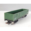 JOUEF UN WAGON TOMBEREAU TP A BOGIE VERT BOGIES NOIR HO SANS BOITE