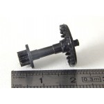 R 7405 UN AXE DE RENVOIE 20 mm PIGNON 10 DENTS COURONNE ET CIRCLIP JOUEF HO