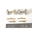 Réf 18043 JEUX ESSIEUX + LAMELLES BOGIE CAPTEUR BB 25531 BB 17029 JOUEF HO