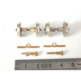 Réf 18043 JEUX ESSIEUX + LAMELLES BOGIE CAPTEUR BB 25531 BB 17029 JOUEF HO