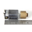 REF 18044 - PETIT MOTEUR BUHLER SIMPLE AXE + VOLANT INERTIE POULIE HO