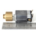 REF 18044 - PETIT MOTEUR BUHLER SIMPLE AXE + VOLANT INERTIE POULIE HO
