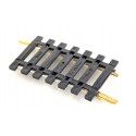R 4874 - 2 RAILS COURBE R 385 - 7 TRAVERSES RAILS EN MAILLECHORT - HO