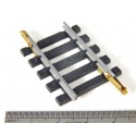 4756 DEUX RAILS DROIT 1/6 - 5 TRAVERSES 37 mm NEUF JOUEF - HO