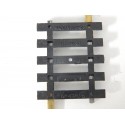 4756 DEUX RAILS DROIT 1/6 - 5 TRAVERSES 37 mm NEUF JOUEF - HO