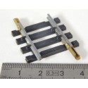 4758 DEUX RAILS DROIT 1/8 QUTRE TRAVERS 29?5 mm NEUF JOUEF - HO