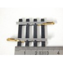 4758 DEUX RAILS DROIT 1/8 QUTRE TRAVERS 29?5 mm NEUF JOUEF - HO
