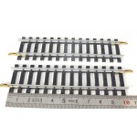 réf 4753 JOUEF 2 RAILS DEMI DROITE 14 TRAVERS 104 mm ACIER HO