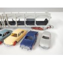 JOUEF WAGON STVA GRIS + 6 VOITURES JOUEF HO EN BON ETAT HO SANS BOITE N°3