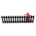 4369 JOUEF UN BUTOIR ANCIEN MODEL ROUGE RAILS ACIER HO
