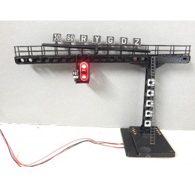 POTENCE 3 LEDS 1 LED VERTE DOUBLE LEDS ROUGES JOUEF- HO