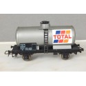 JOUEF WAGON CITERNE GRIS TOTAL ECHELLE METAL JOUEF HO SANS BOITE