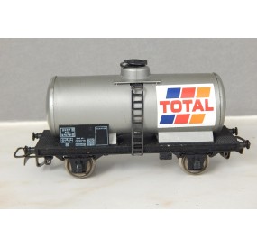 JOUEF WAGON CITERNE GRIS TOTAL ECHELLE METAL JOUEF HO SANS BOITE