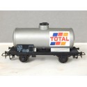 JOUEF WAGON CITERNE GRIS TOTAL ECHELLE METAL JOUEF HO SANS BOITE