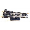 4084 UN AIGUILLAGE JOUEF RAILS ACIER MANUEL DERIVE DROITE - HO