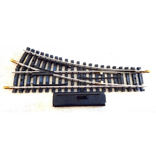 4084 UN AIGUILLAGE JOUEF RAILS ACIER MANUEL DERIVE DROITE - HO
