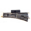 4084 UN AIGUILLAGE JOUEF RAILS ACIER MANUEL DERIVE DROITE - HO