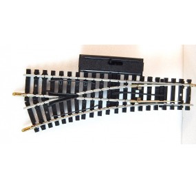 JOUEF 4085 UN AIGUILLAGE MANUEL R 385 RAILS ACIER DERIVE GAUCHE - HO